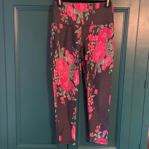 Albion floral leggings workout pants sz small